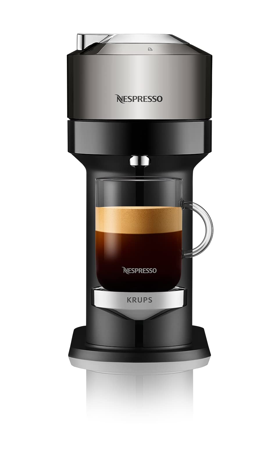 Opurio Next machine à café Cafetière à dosette 1,1 L, XN910C10, Noir, Gris