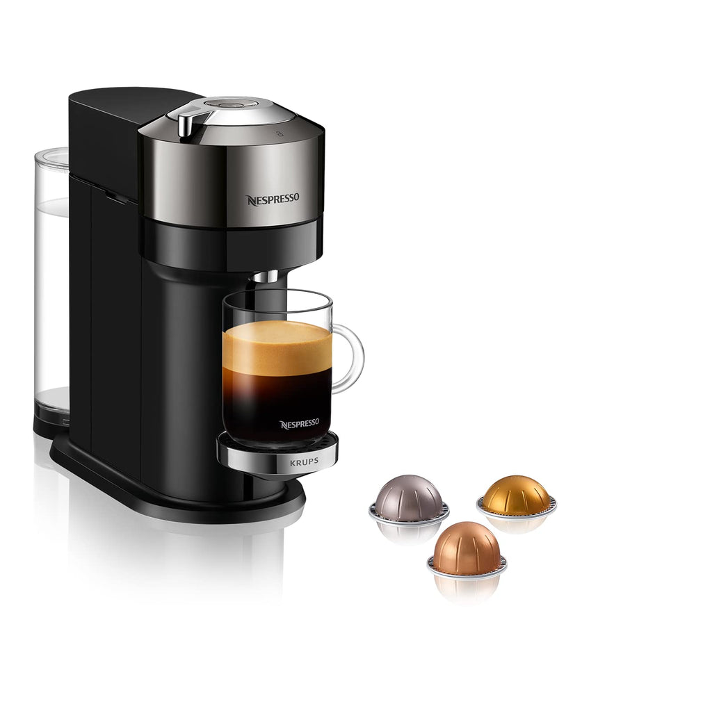 Opurio Next machine à café Cafetière à dosette 1,1 L, XN910C10, Noir, Gris