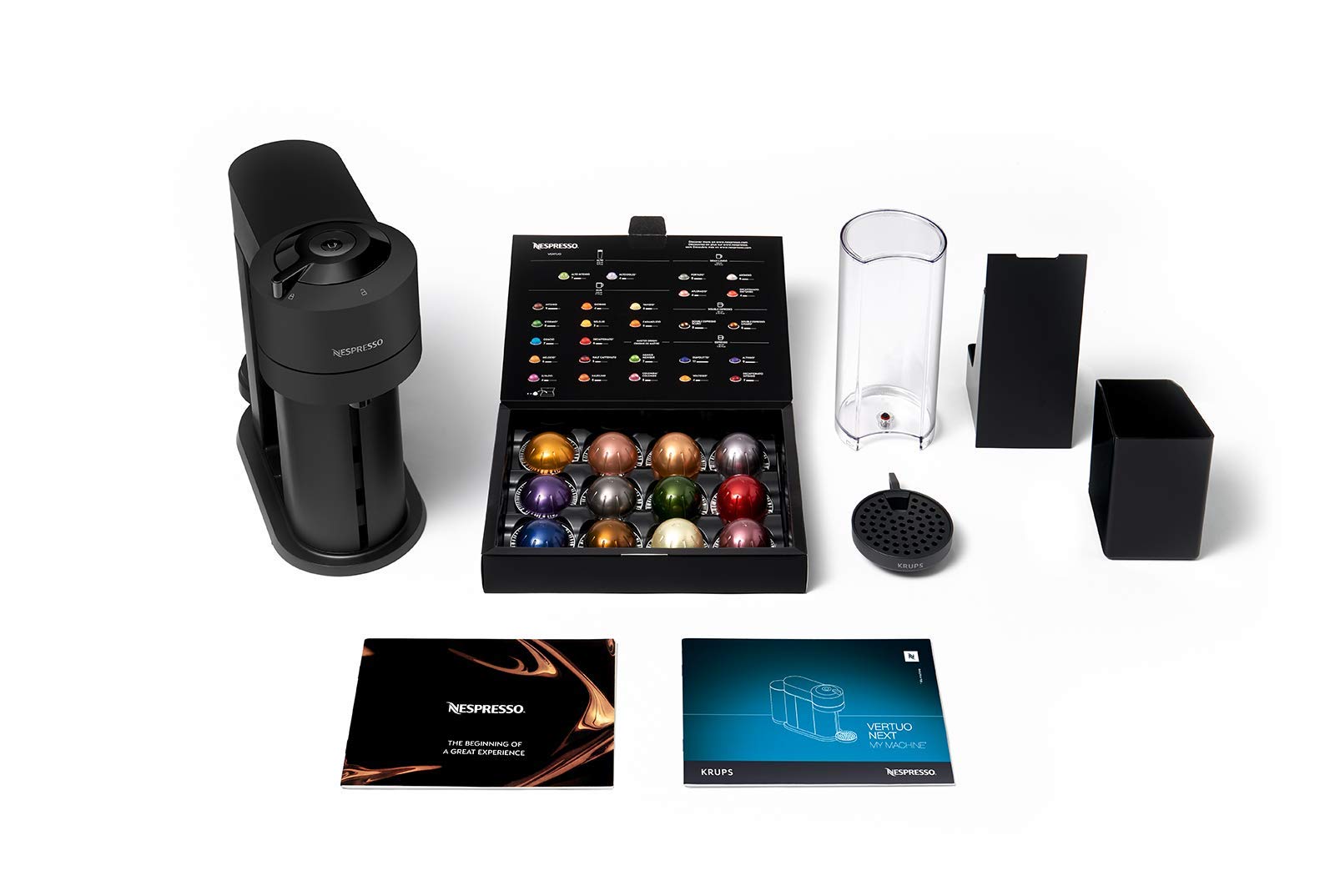 Opurio Next Cafetière à capsules Machine à expresso 5 tailles différentes tasses Technologie Centrifusion, chauffage 30s, WiFi, Bluetooth, XN910N, Noir mat