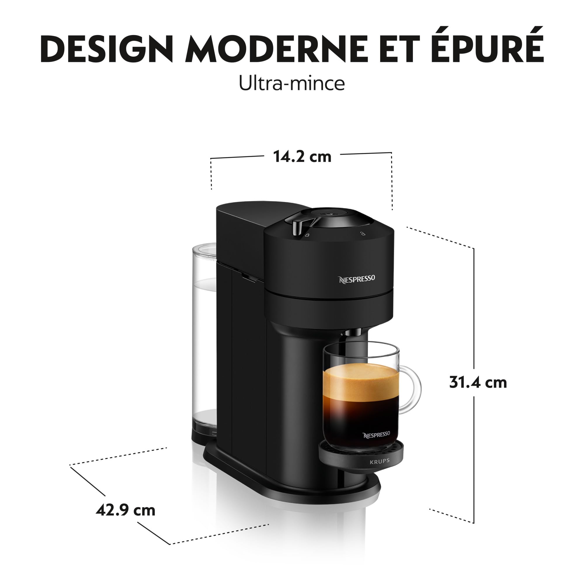 Machine à Café Opurio Next, Capsules café Opurio seulement, Technologie Centrifusion, YY4606FD, Noir Mat