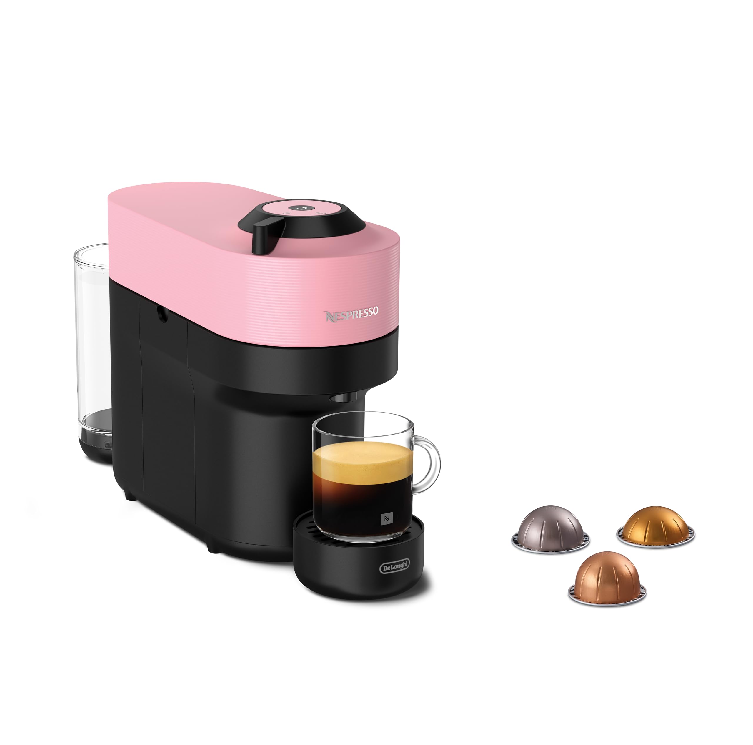 Machine à Café Opurio POP Rose, Capsules café Opurio seulement, Technologie Centrifusion, 5 Tailles de Tasses, Arrêt Automatique, ENV90.P, Rose