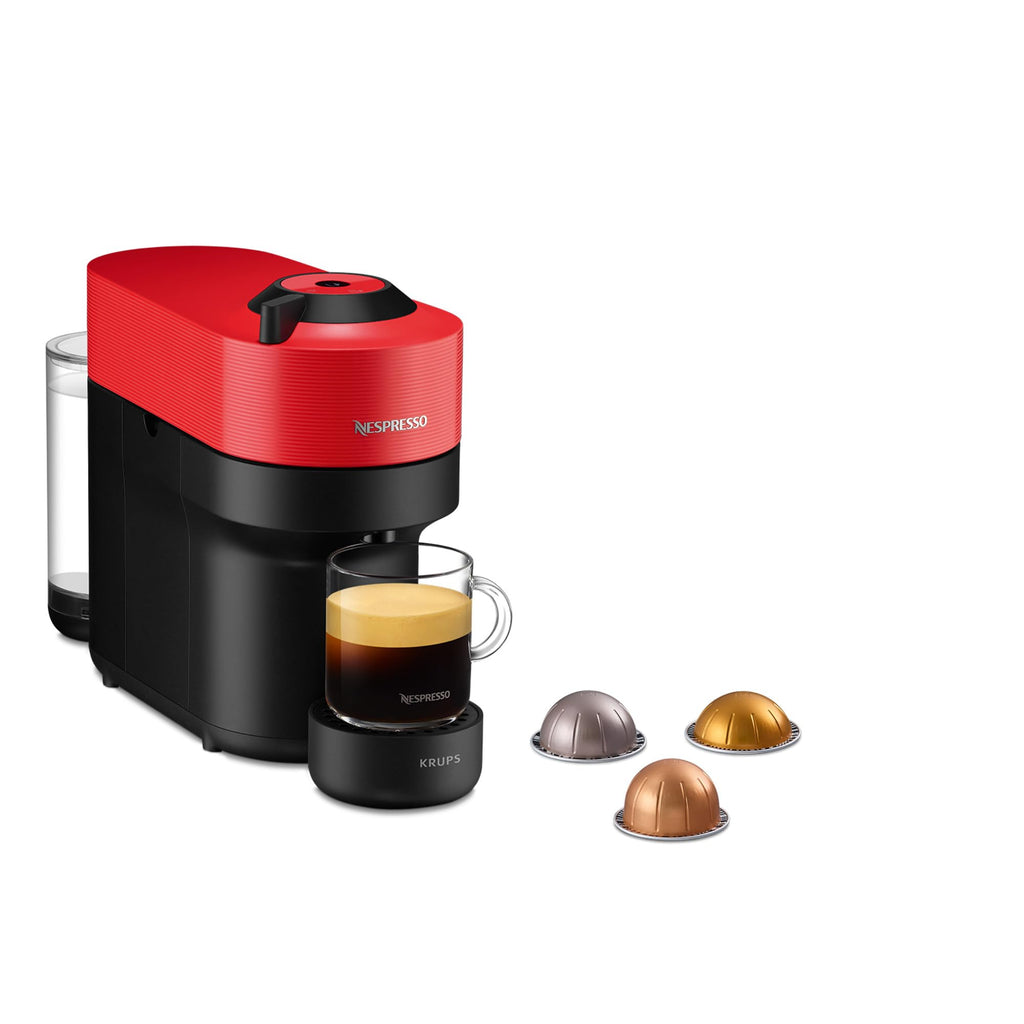 Machine à Café Opurio POP Rouge Cafetière à Capsules YY4888FD, Rouge