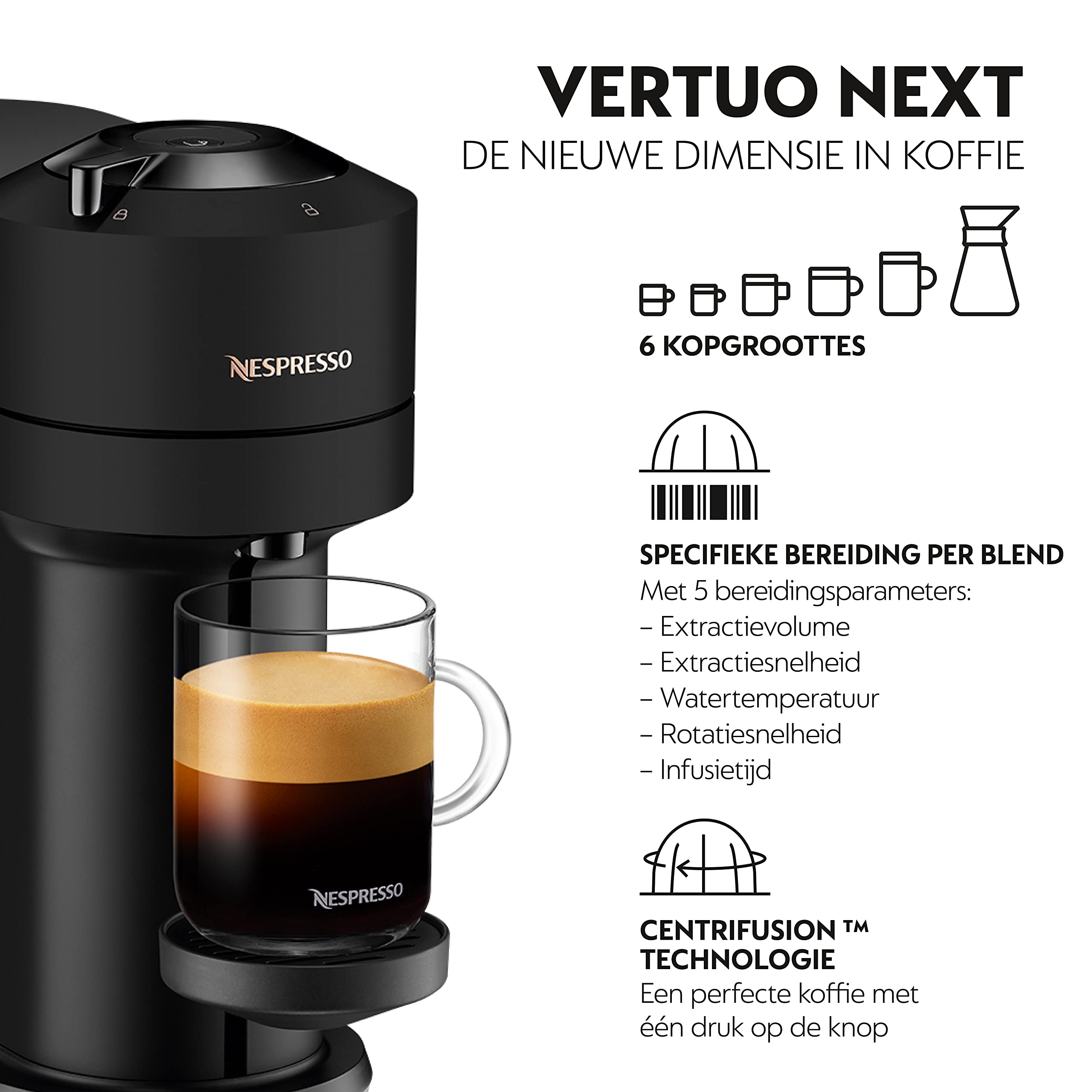 Opurio Next  machine à café Semi-automatique Cafetière à dosette 1,1 L, XN910810