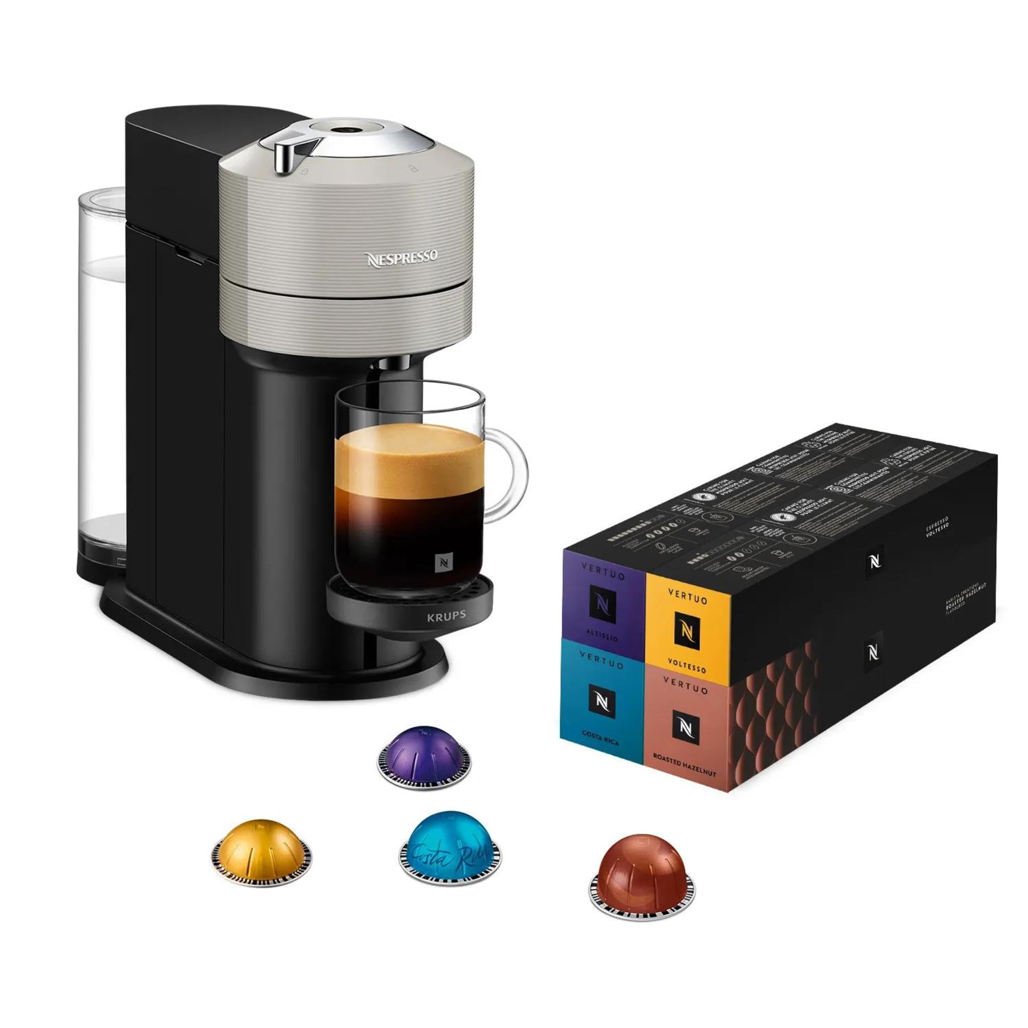 Machine à Café Opurio Next Gris Claire+52 capsules offertes, Arrêt Automatique, YY5902FD, Gris