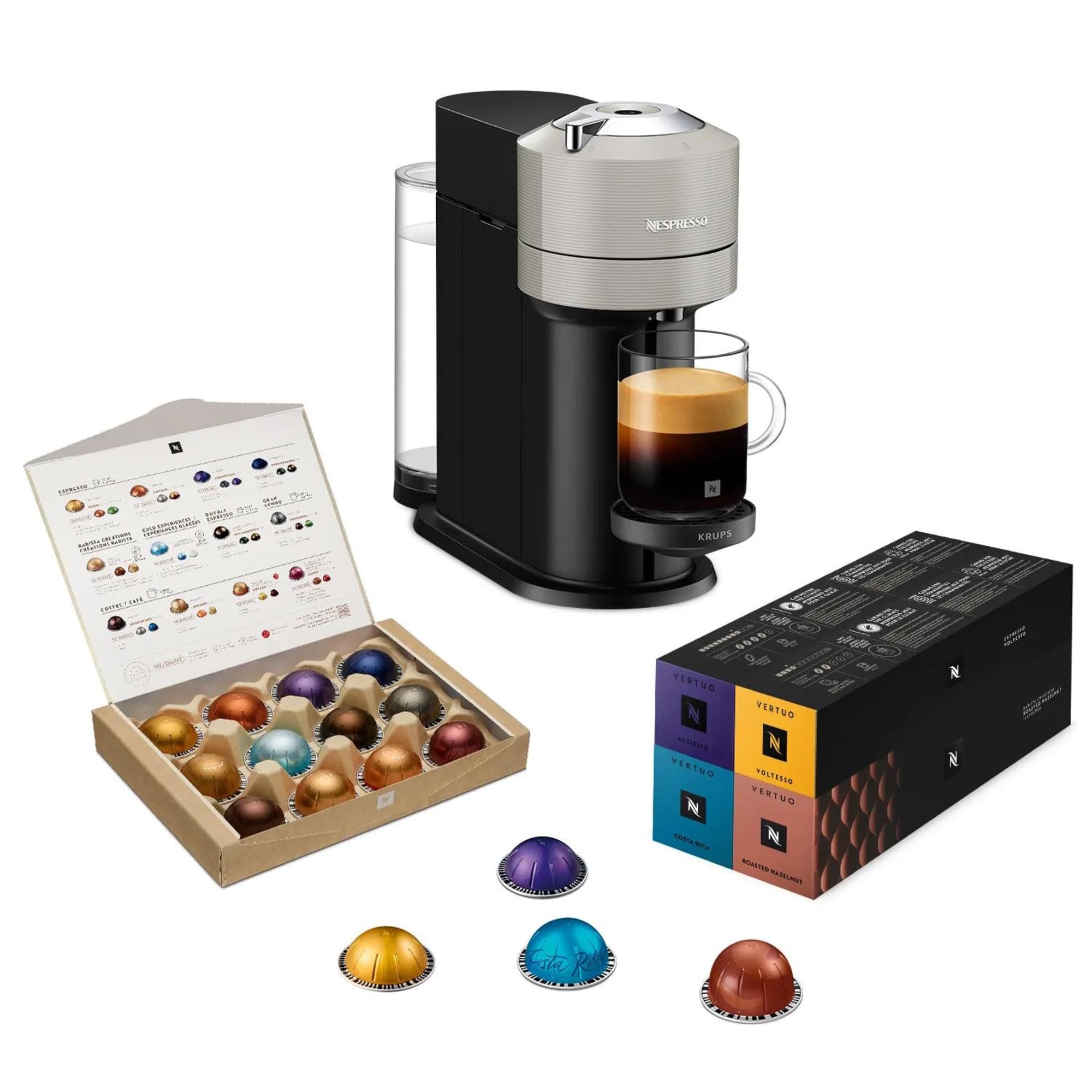 Machine à Café Opurio Next Gris Claire+52 capsules offertes, Arrêt Automatique, YY5902FD, Gris